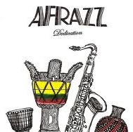 A drawing of musical instruments and drums with the words " alfrazzi dedication ".